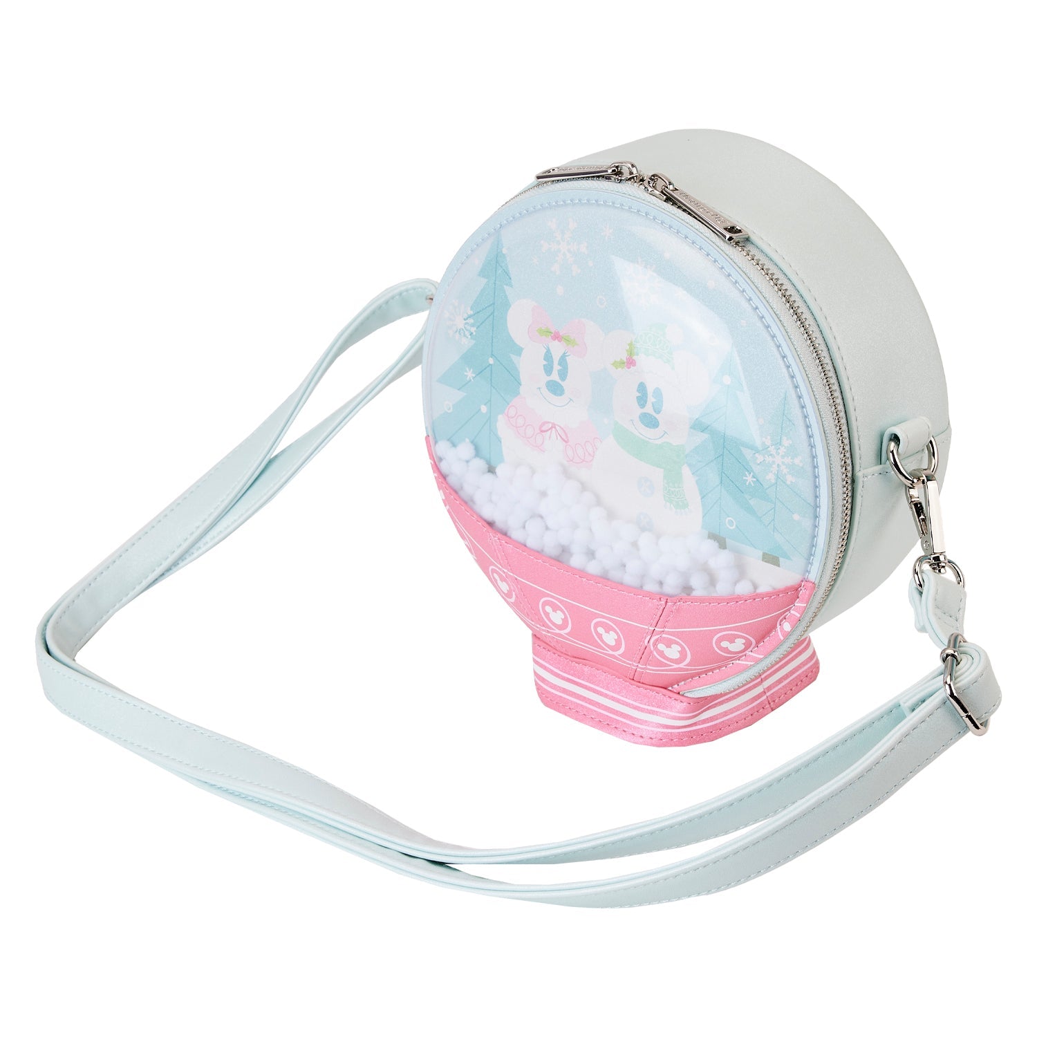 Loungefly x Disney Mickey and Friends Winter Snow Globe Crossbody Bag - GeekCore