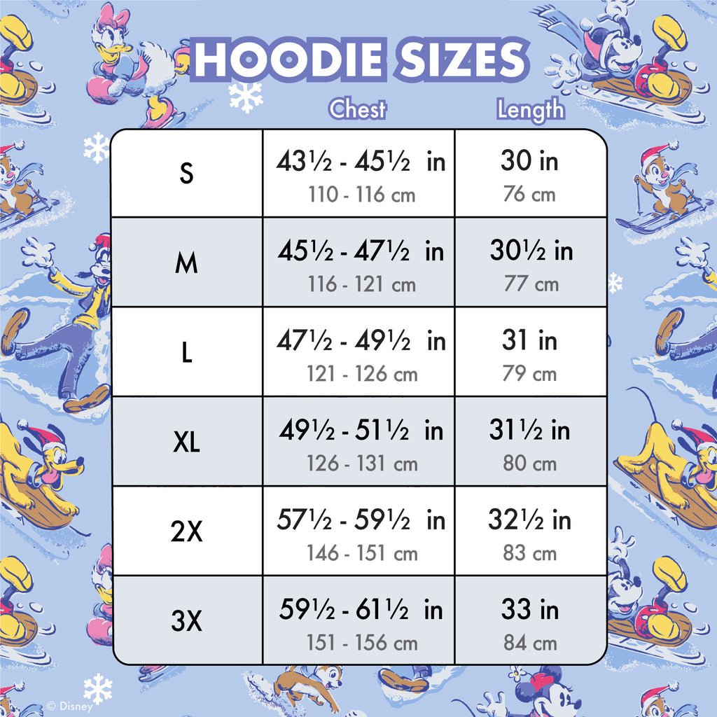 Loungefly x Disney Mickey And Friends Winter Wonderland Hooded Sweatshirt - GeekCore