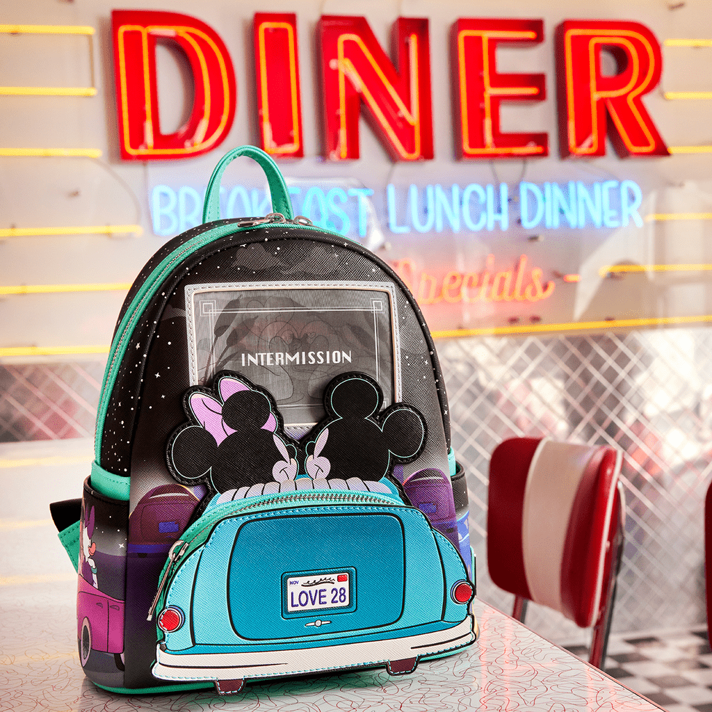 Loungefly X Disney Mickey And Minnie Date Night Drive - In Mini Backpack - GeekCore