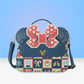 Loungefly x Disney Mickey and Minnie Holiday Crossbody Bag - GeekCore