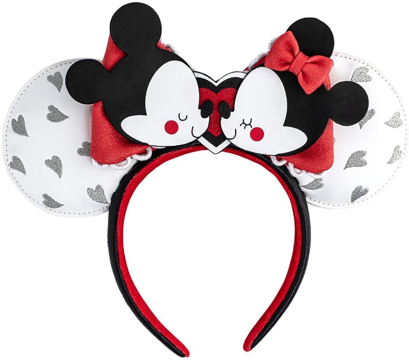 Loungefly x Disney Mickey and Minnie Mouse Heart Headband - GeekCore