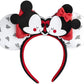 Loungefly x Disney Mickey and Minnie Mouse Heart Headband - GeekCore