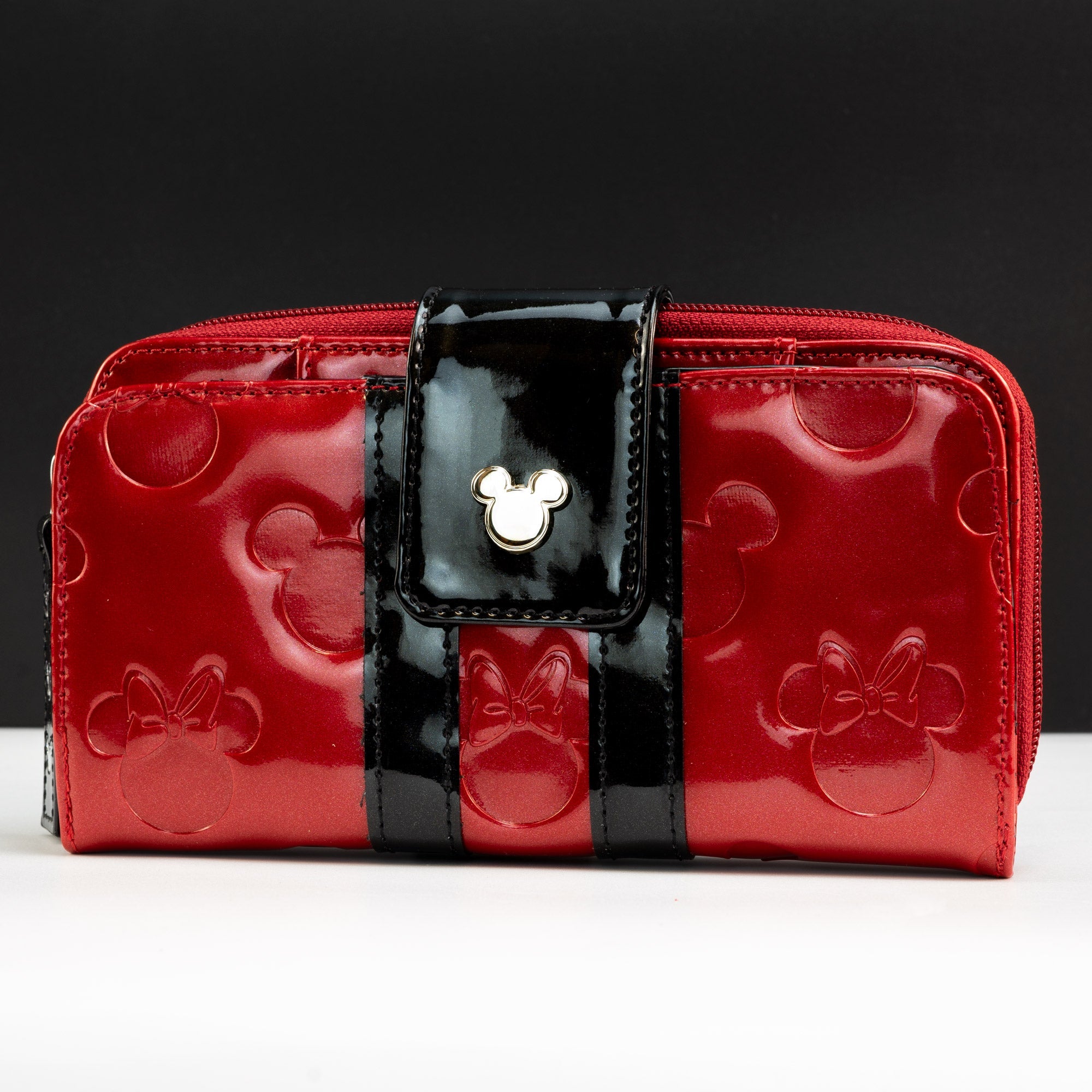 Loungefly x Disney Mickey and Minnie Mouse Red Silhouettes Wallet - GeekCore