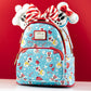 Loungefly x Disney Mickey and Minnie Mouse Snowman Print Mini Backpack and Headband Set - GeekCore