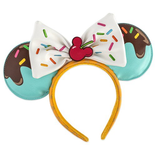 Loungefly x Disney Mickey and Minnie Mouse Sweet Treats Headband - GeekCore