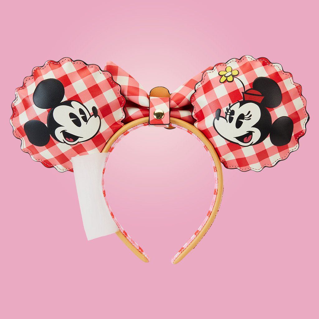 Loungefly x Disney Mickey And Minnie Picnic Pie Ears Headband - GeekCore