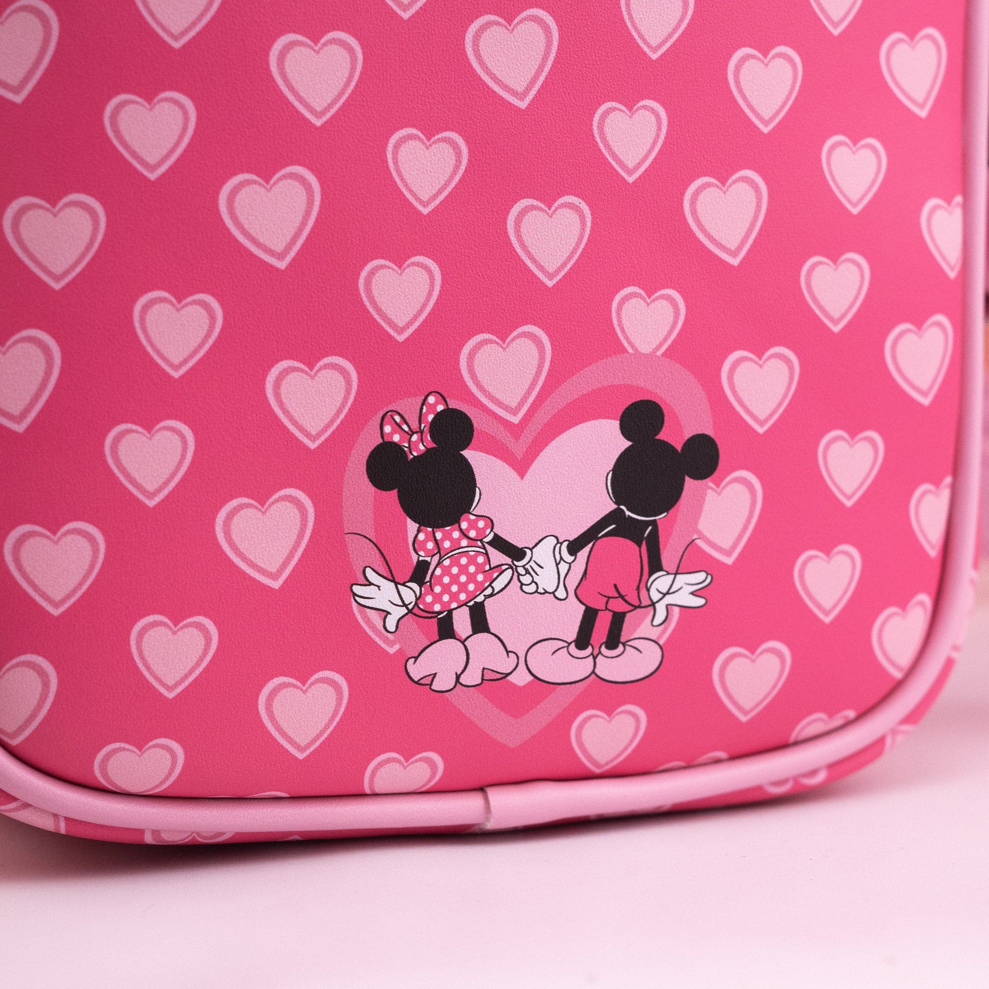 Loungefly x Disney Mickey and Minnie Pink Valentines Crossbody - GeekCore
