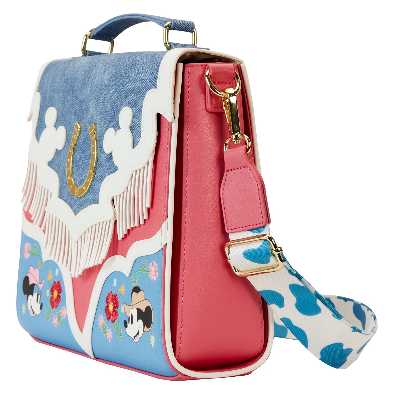 Loungefly x Disney Mickey And Minnie Western Crossbody Bag - GeekCore