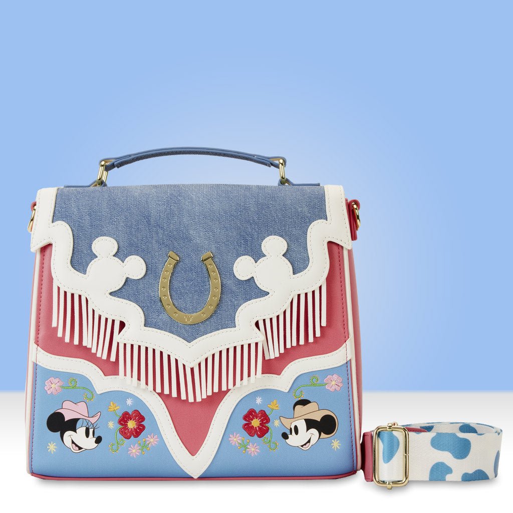 Loungefly x Disney Mickey And Minnie Western Crossbody Bag - GeekCore