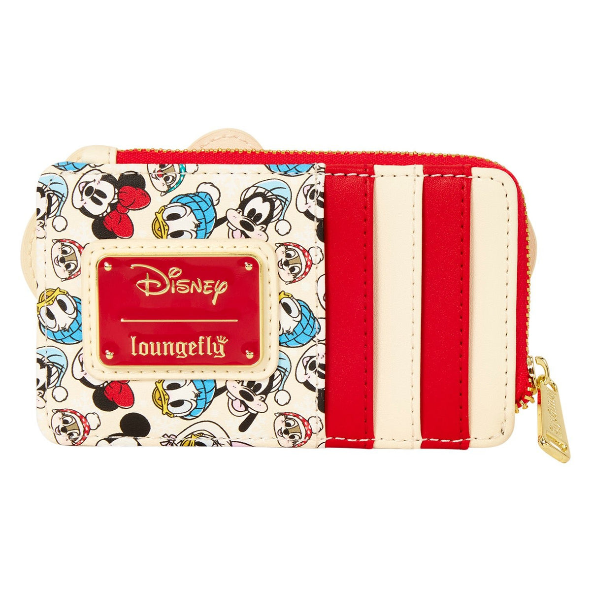 Loungefly x Disney Mickey & Friends Holiday Zip Around Card Holder - GeekCore