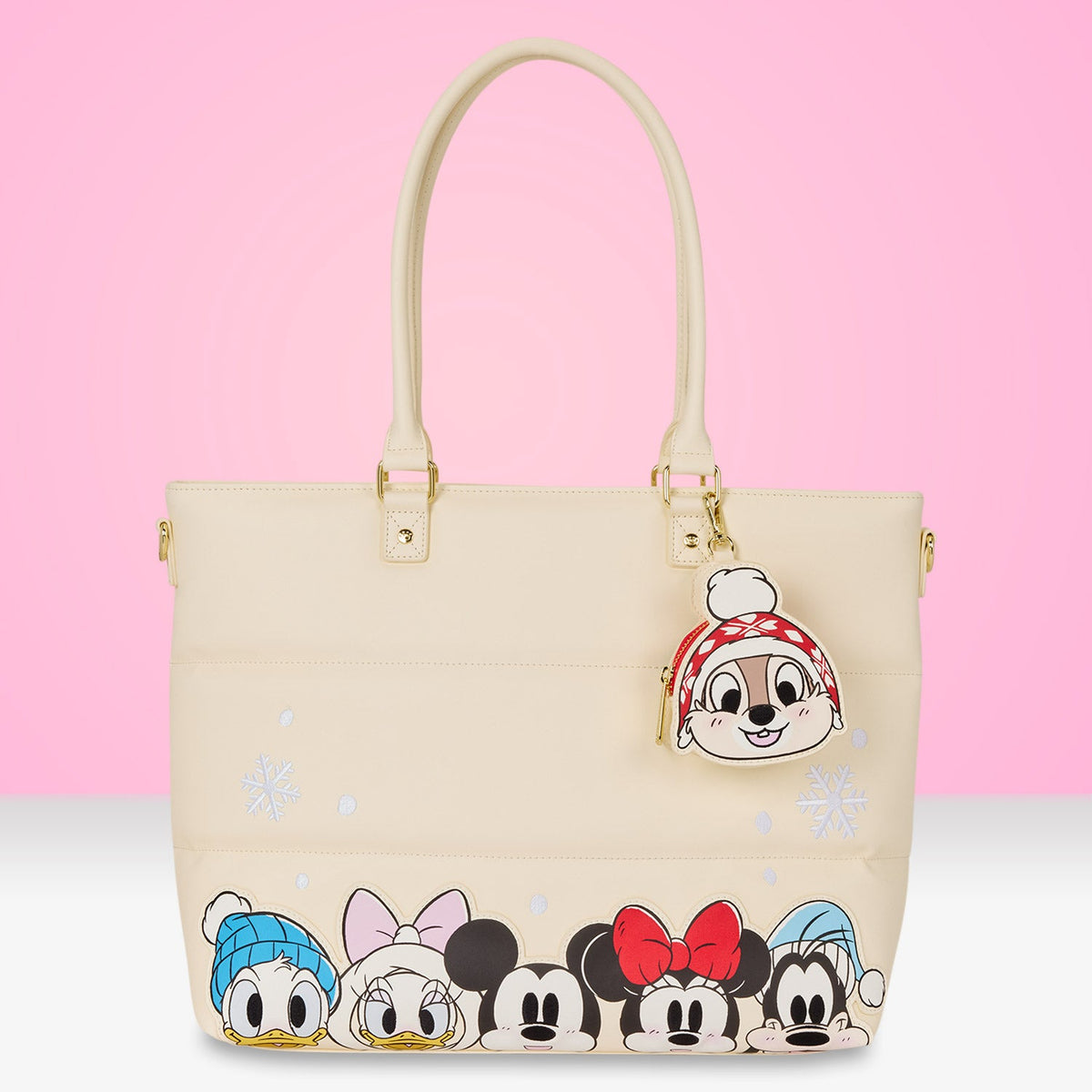 Loungefly x Disney Mickey & Friends Puff Quilt Tote Bag - GeekCore