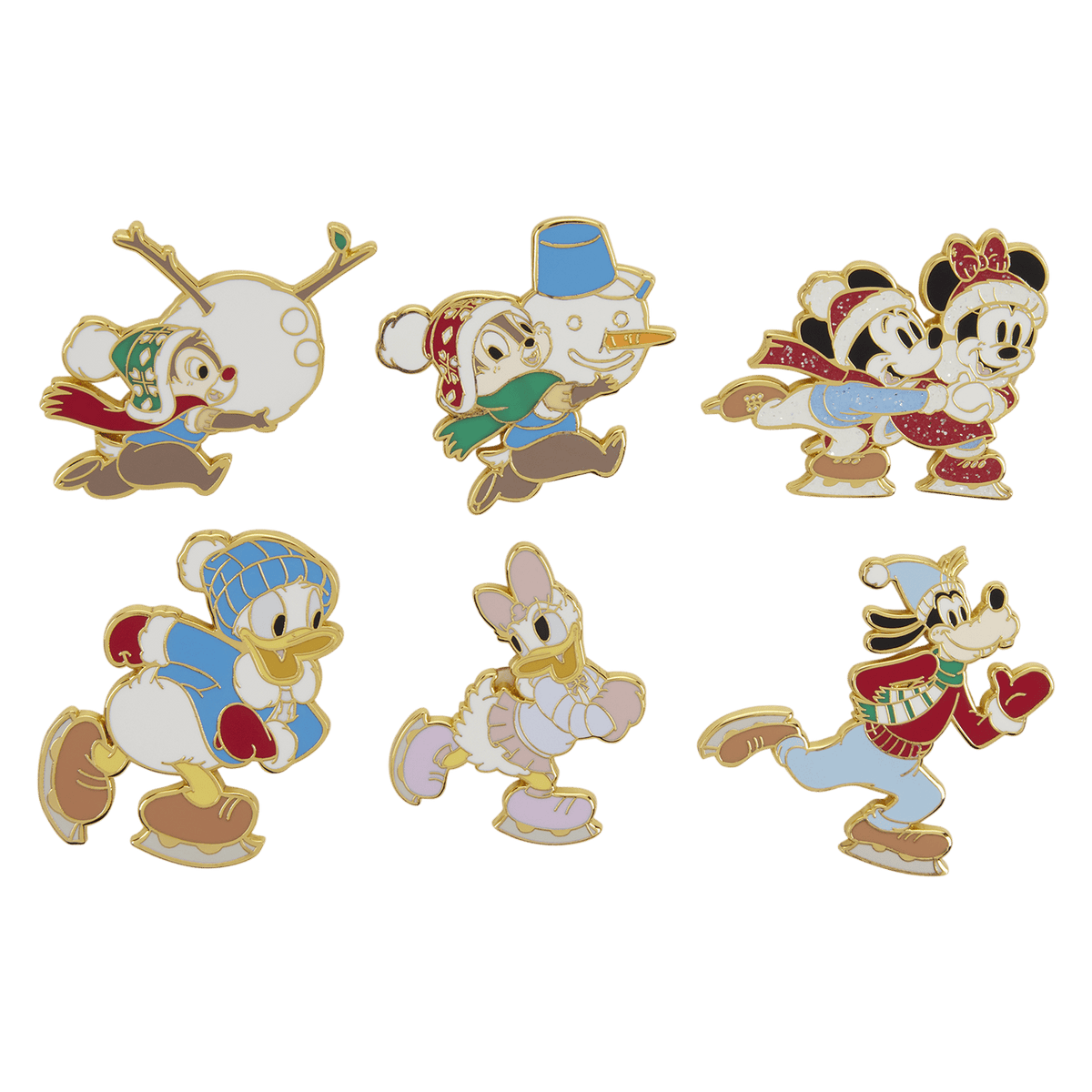 Loungefly x Disney Mickey & Friends Winter Activities Blind Box Mystery Pin - GeekCore