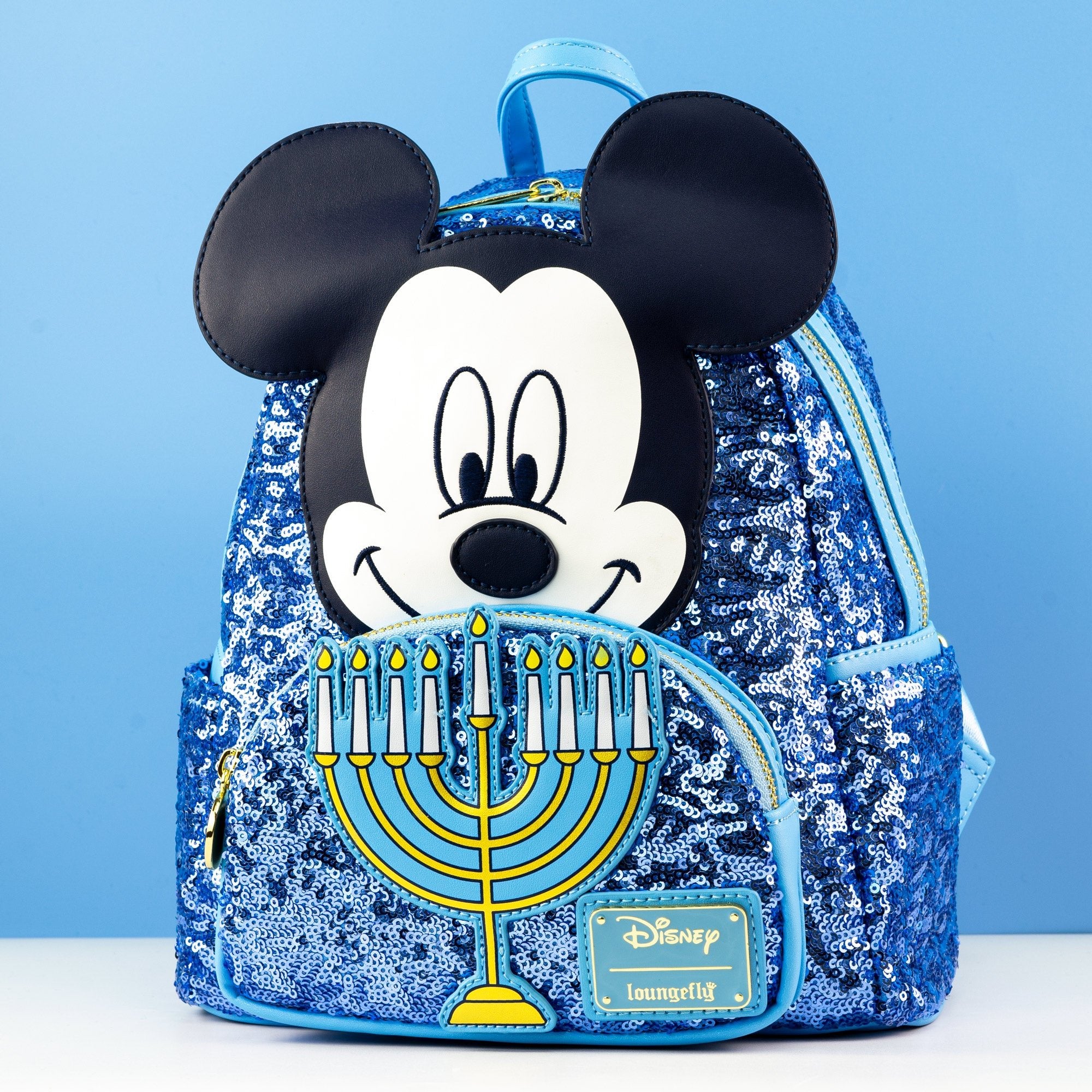Loungefly x Disney Mickey Happy Hanukkah Menorah Mini Backpack - GeekCore