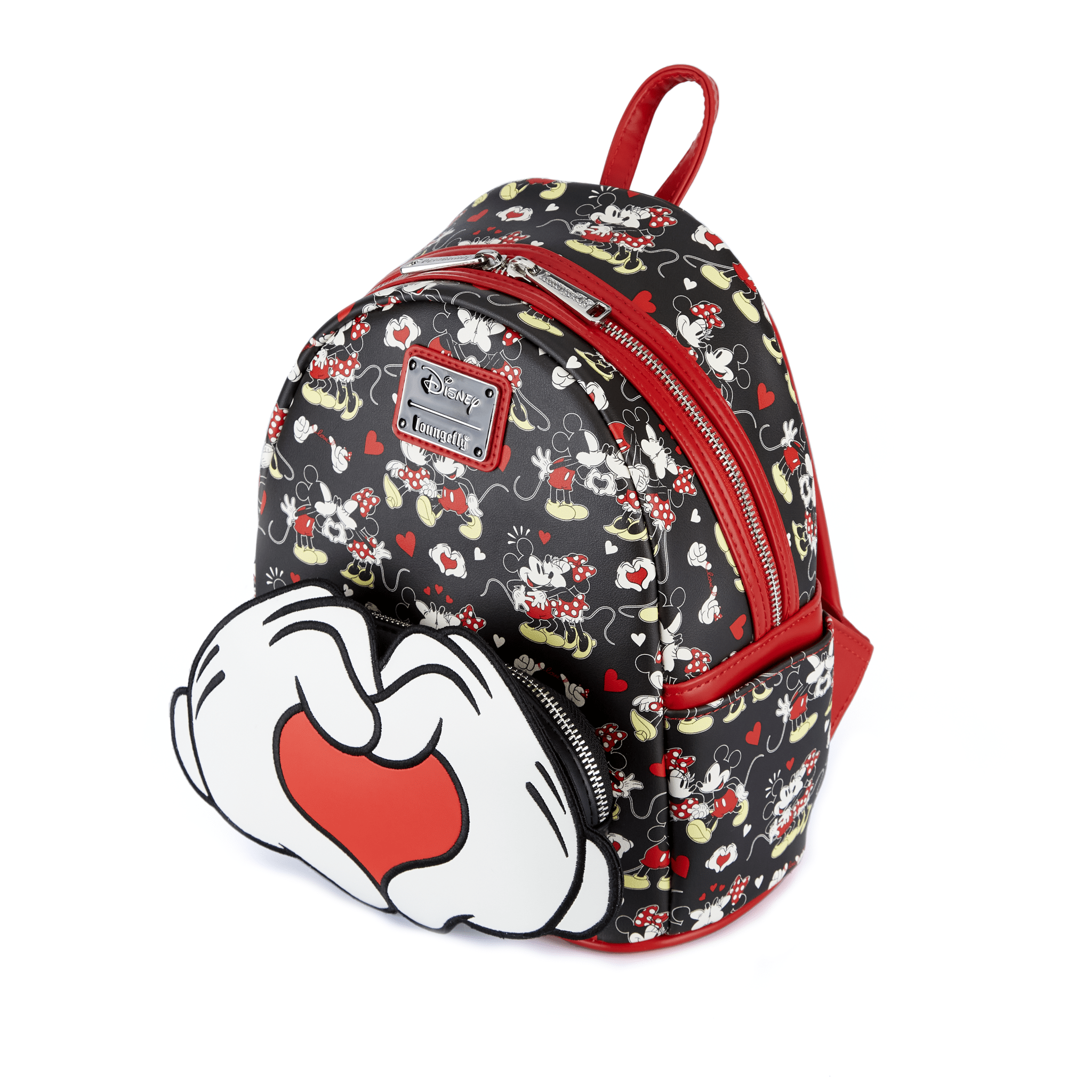 Loungefly x Disney Mickey Minnie Mouse Heart Hands Mini Backpack - GeekCore