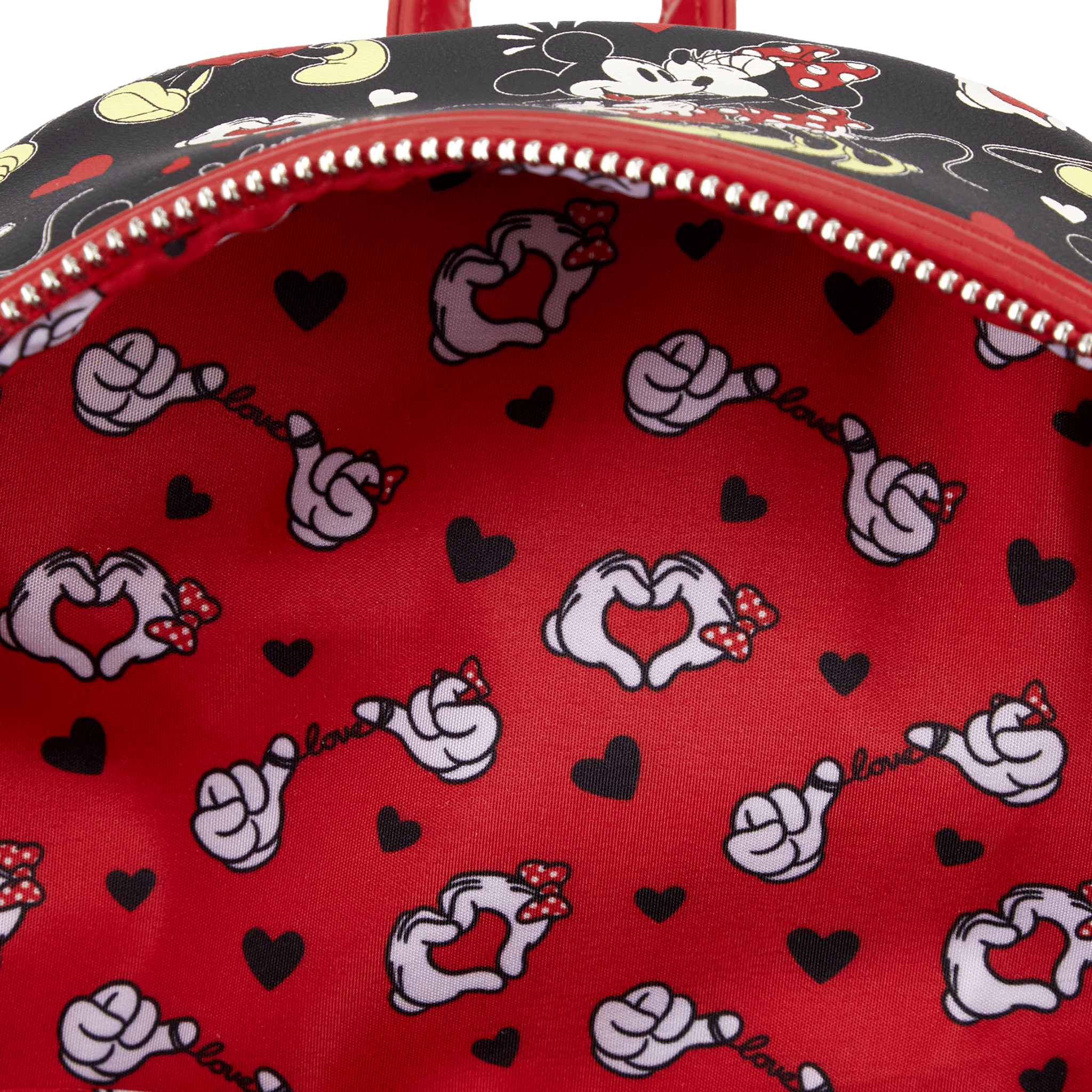 Loungefly x Disney Mickey Minnie Mouse Heart Hands Mini Backpack - GeekCore