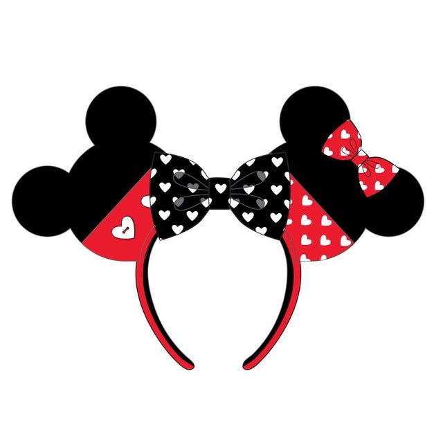 Loungefly x Disney Mickey Minnie Mouse Valentines Headband - GeekCore