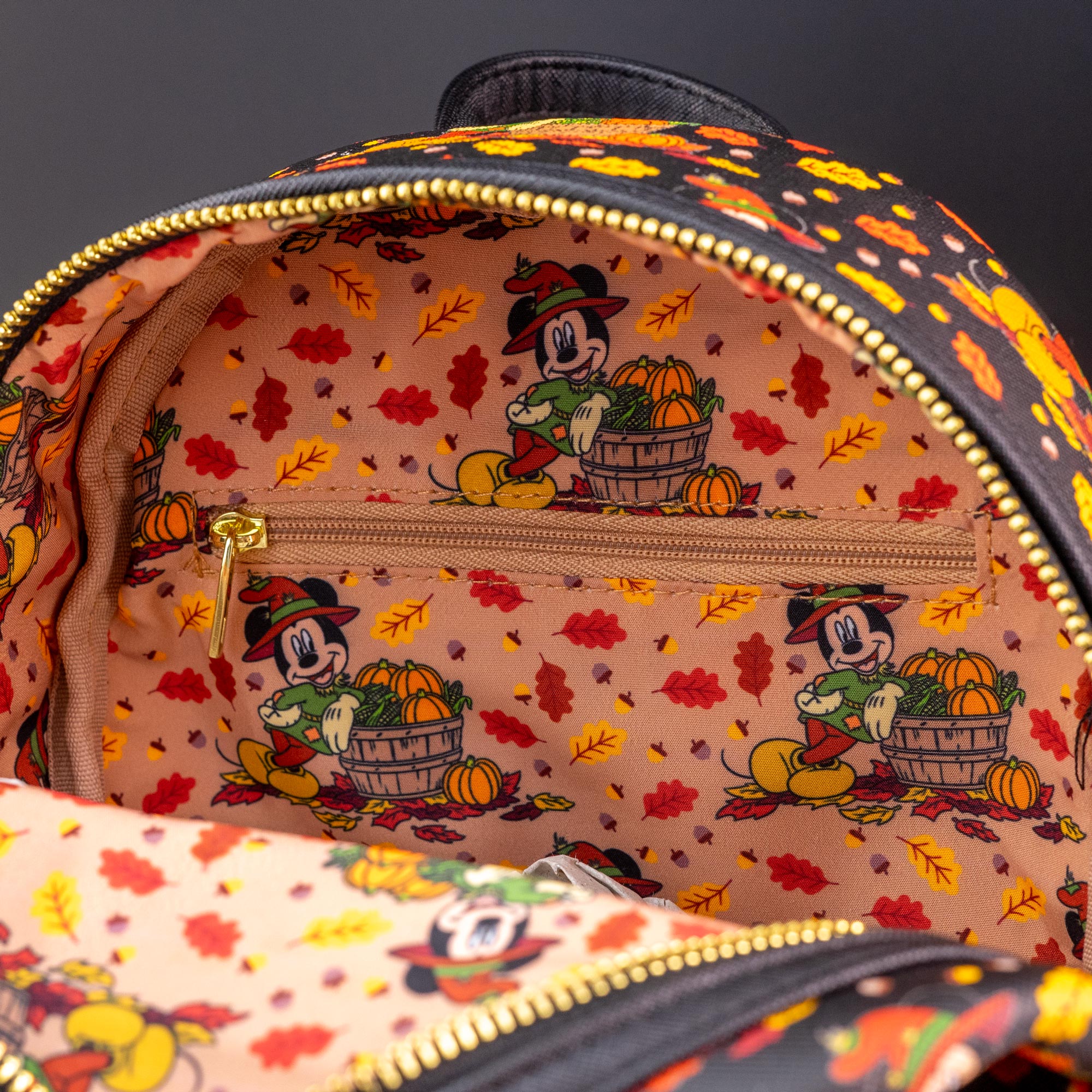 Loungefly x Disney Mickey Mouse Scarecrow AOP Mini Backpack - GeekCore