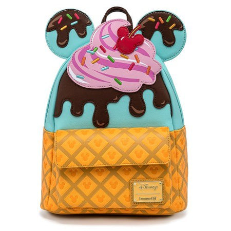 Loungefly x Disney Mickey Mouse Sweet Treats Ice Cream Mini Backpack - GeekCore