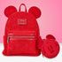Loungefly x Disney Mickey Silhouette Burnout Red Mini Backpack - GeekCore