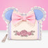 Loungefly x Disney Minnie Floral and Lace Ears Zip Around Wallet - GeekCore