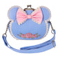 Loungefly x Disney Minnie Floral and Lace Kisslock Crossbody Bag - GeekCore