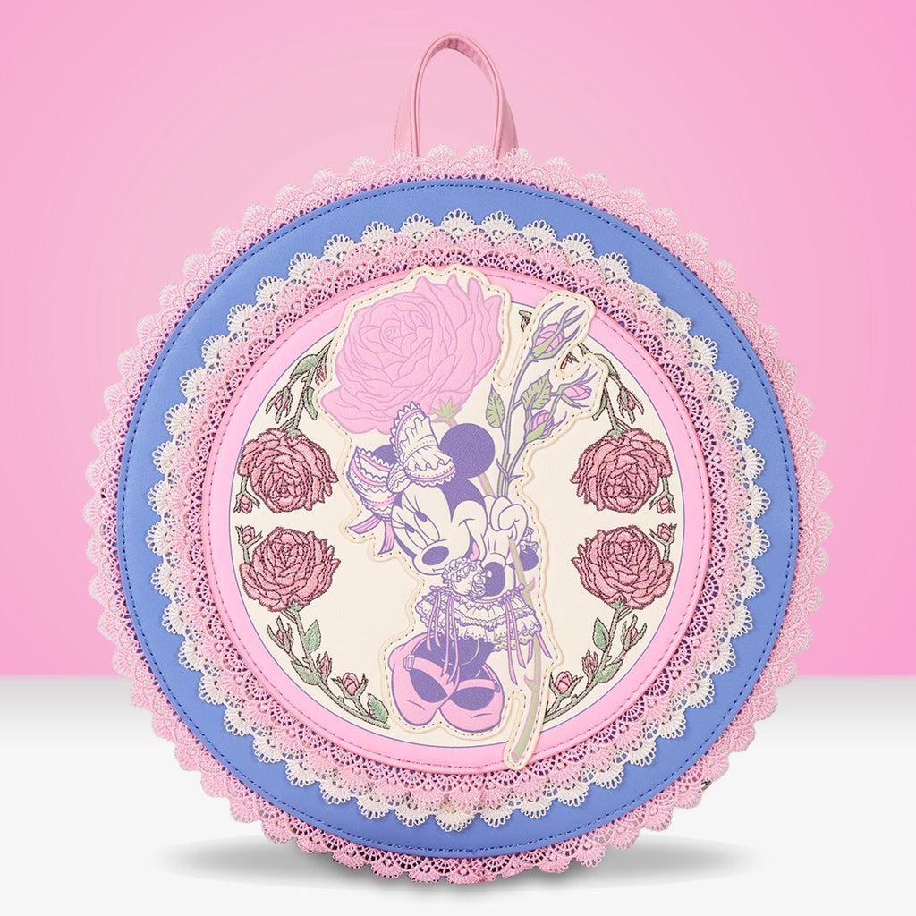 Loungefly x Disney Minnie Floral and Lace Mini Backpack - GeekCore