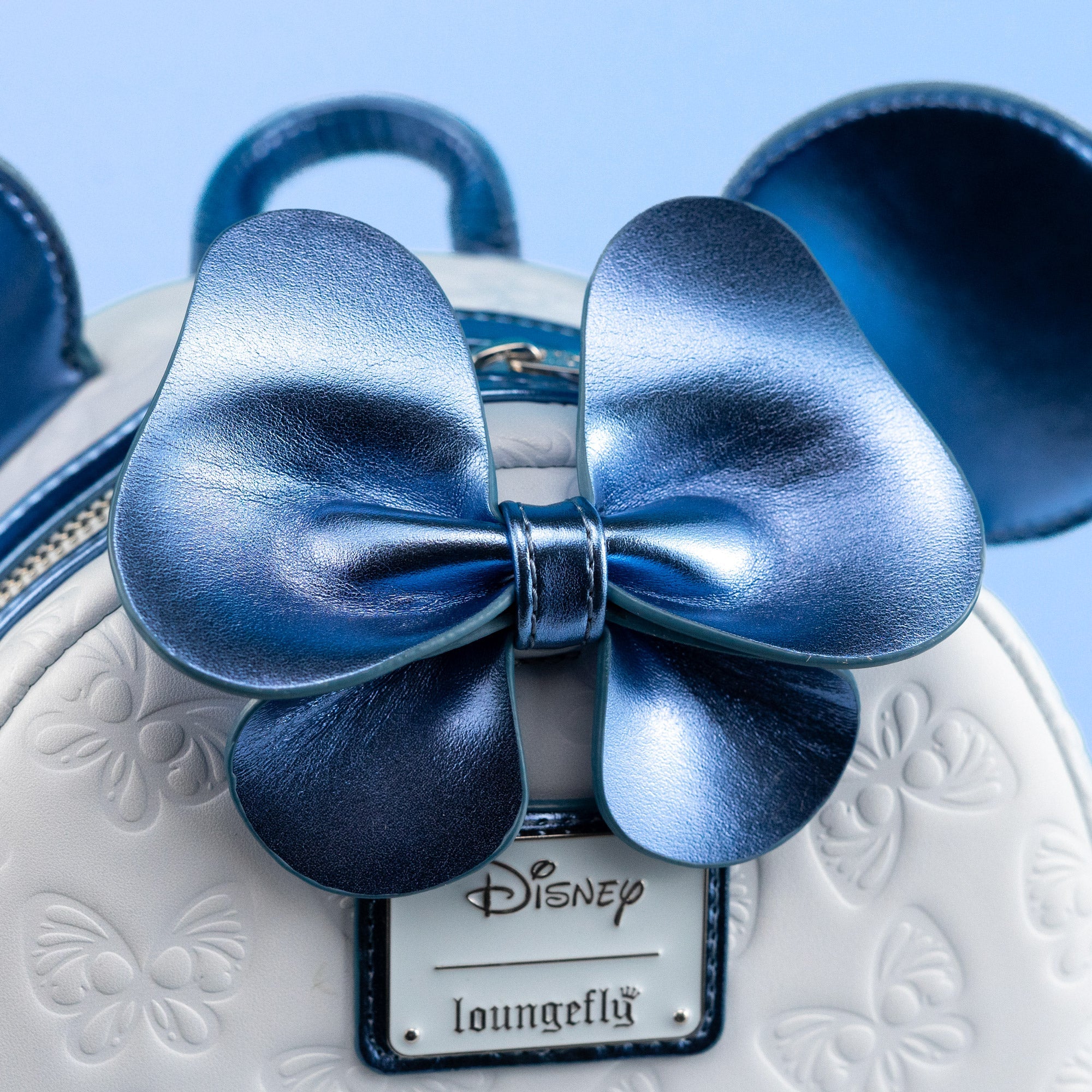 Loungefly x Disney Minnie Mouse Blue Butterfly Mini Backpack - GeekCore