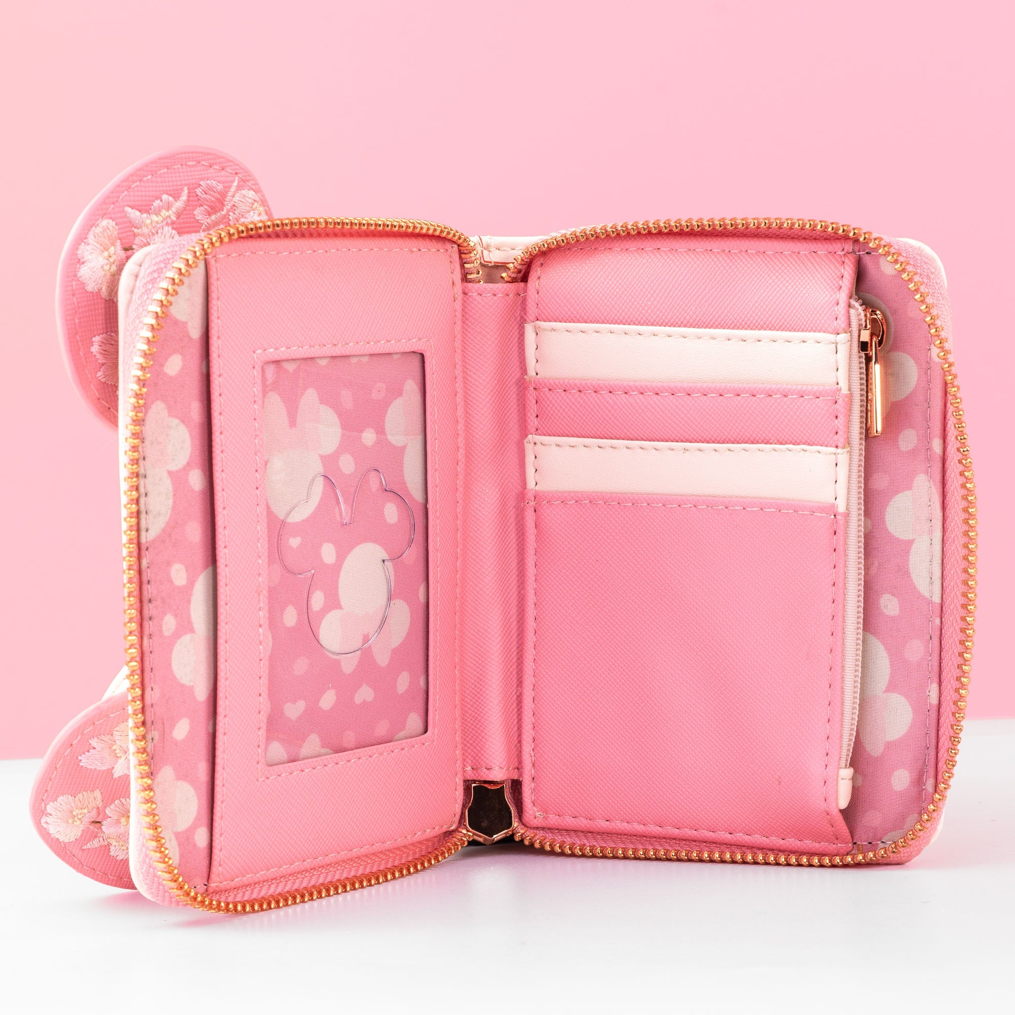 Loungefly x Disney Minnie Mouse Cherry Blossom Cosplay Wallet - GeekCore