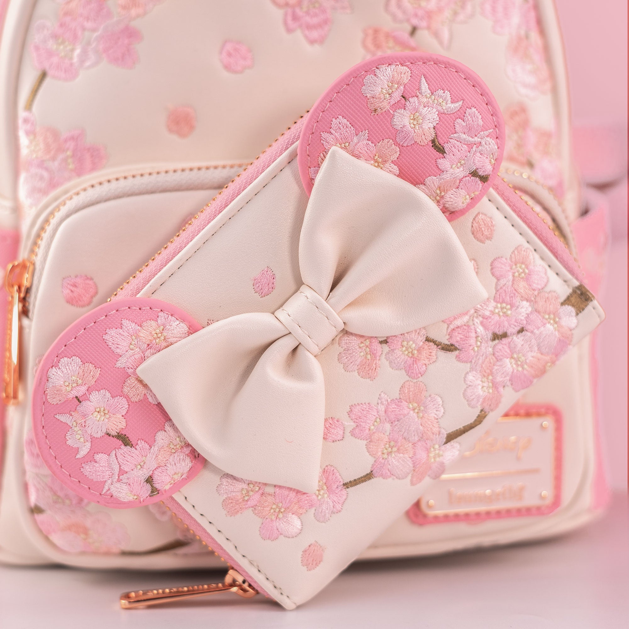 Loungefly x Disney Minnie Mouse Cherry Blossom Cosplay Wallet - GeekCore