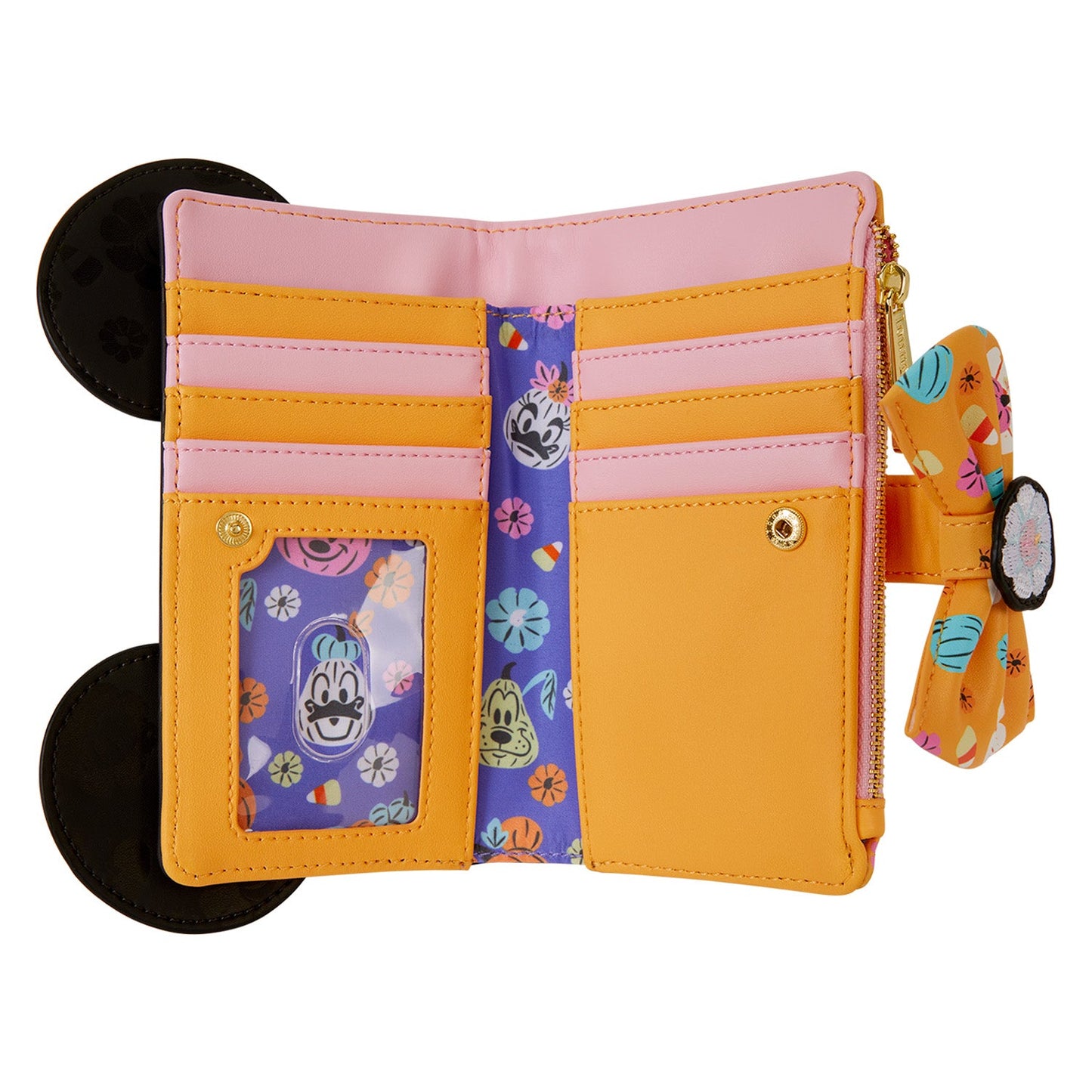Loungefly x Disney Minnie Mouse Floral Pumpkin Wallet - GeekCore