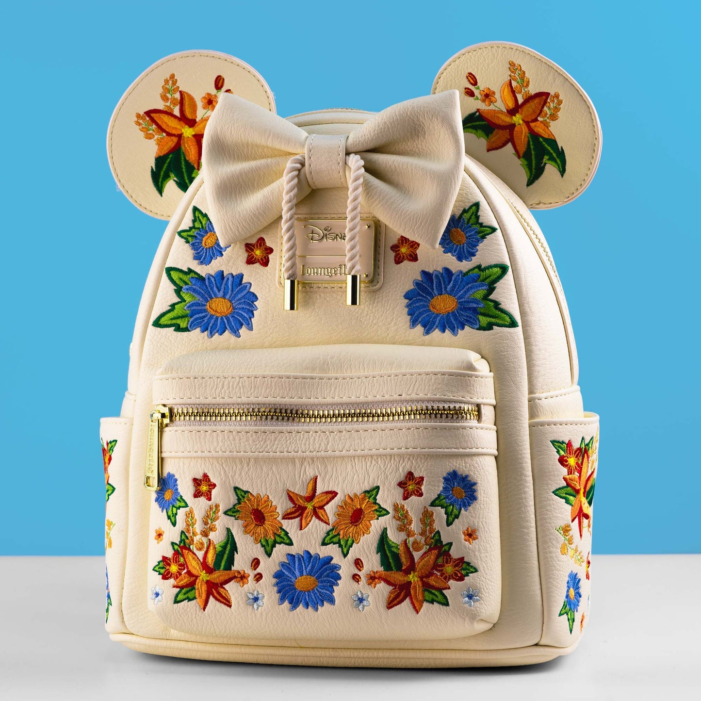 Loungefly x Disney Minnie Mouse Floral Tassel Mini Backpack - GeekCore