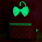 Loungefly x Disney Minnie Mouse Hot - Pink ‘Glowberry’ Quilted Mini Backpack - GeekCore