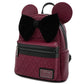Loungefly X Disney Minnie Mouse Maroon Quilted Mini Backpack - GeekCore