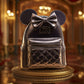 Loungefly x Disney Minnie Mouse Midnight Black Quilted Mini Backpack - GeekCore