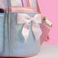 Loungefly x Disney Minnie Mouse Pearlescent Blue Bows Mini Backpack - GeekCore