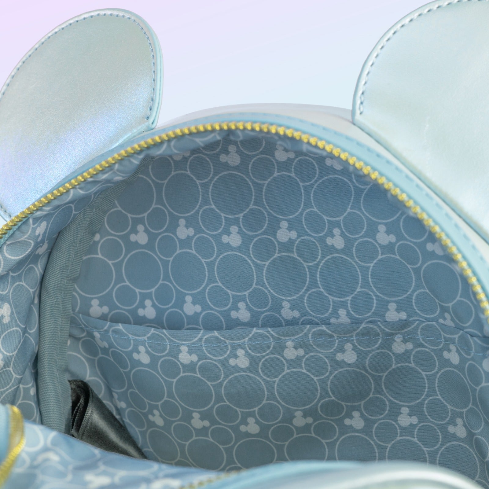 Loungefly x Disney Minnie Mouse Pearlescent Sky Quilted Mini Backpack - GeekCore