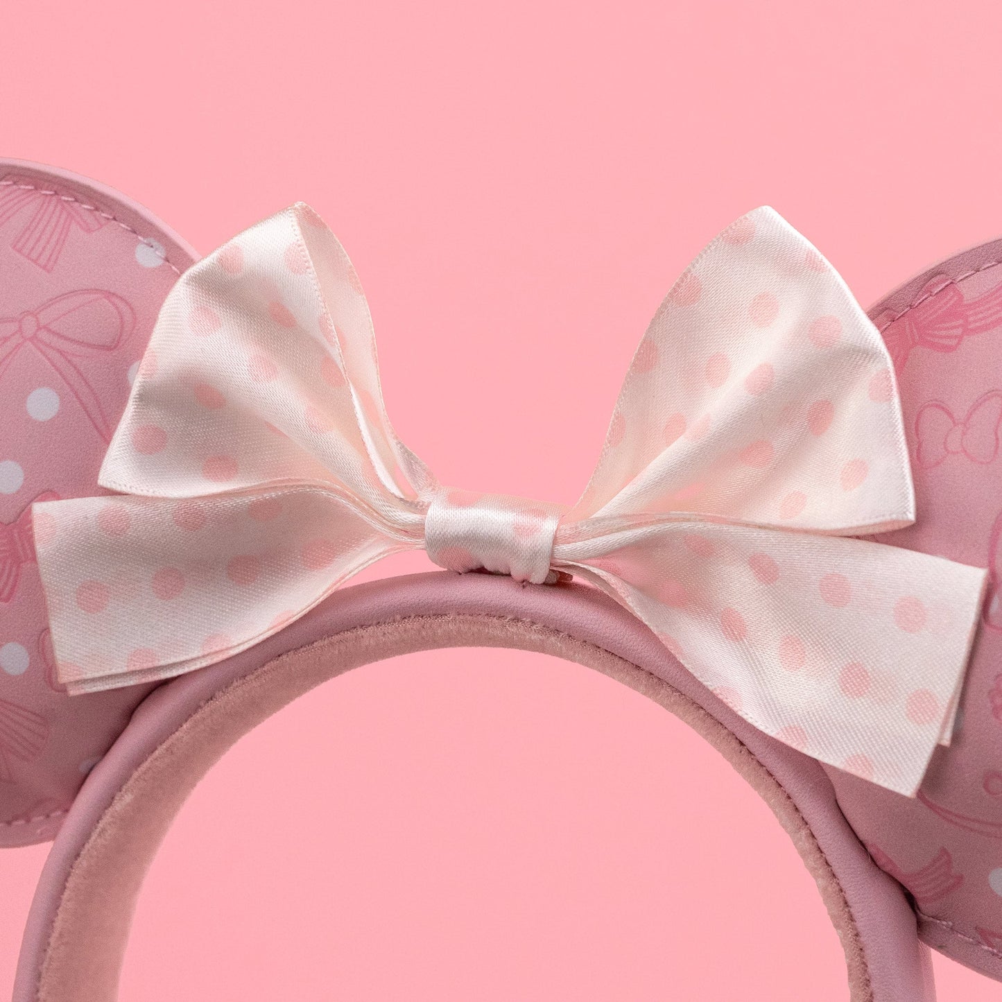 Loungefly x Disney Minnie Mouse Pink Debossed Bows Headband - GeekCore
