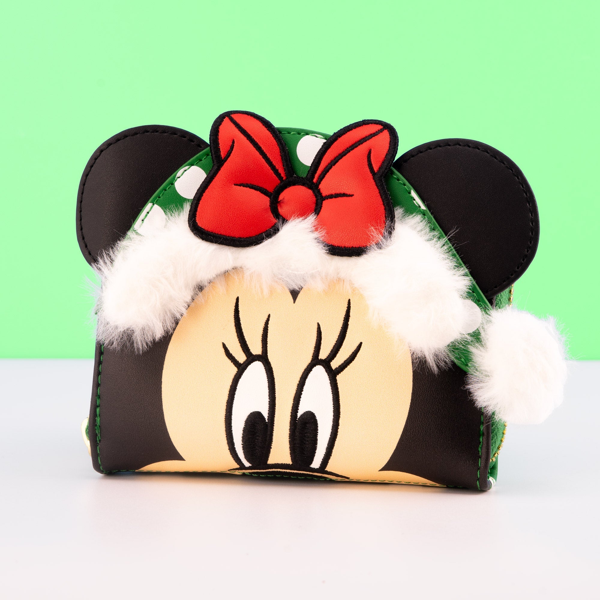 Loungefly x Disney Minnie Mouse Polka Dot Christmas Wallet - GeekCore