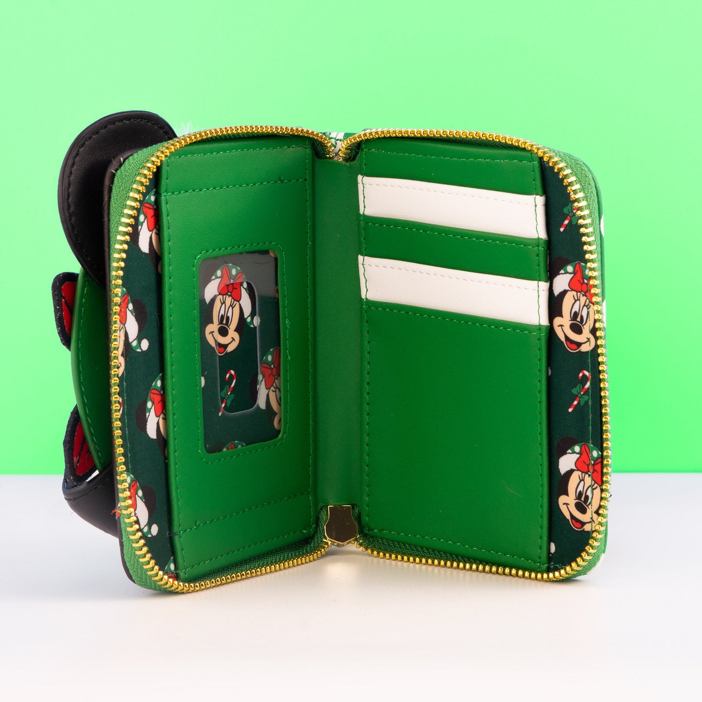 Loungefly x Disney Minnie Mouse Polka Dot Christmas Wallet - GeekCore