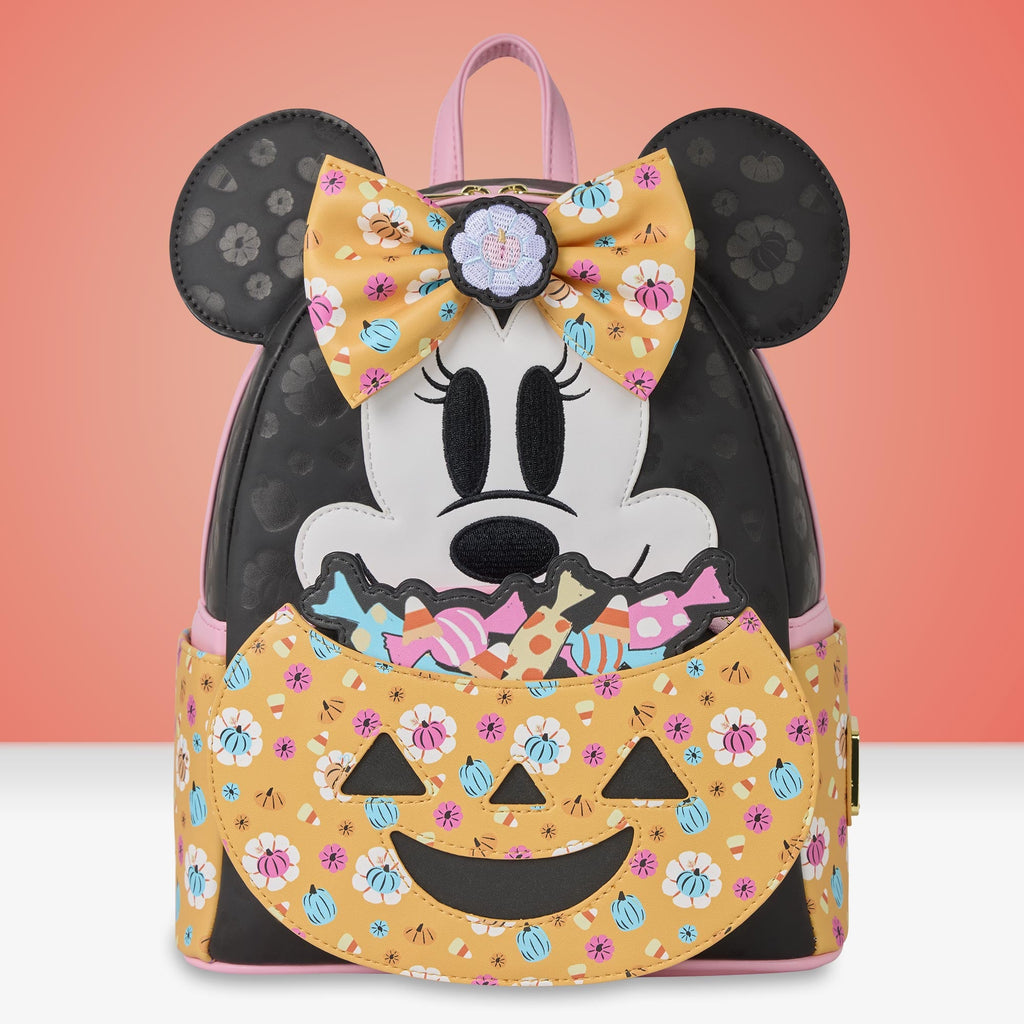 Loungefly x Disney Minnie Mouse Pumpkin Sketches Mini Backpack - GeekCore