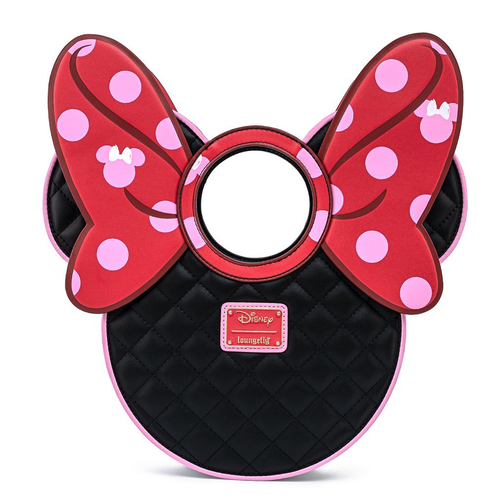 Loungefly x Disney Minnie Mouse Quilted Head Handbag - GeekCore
