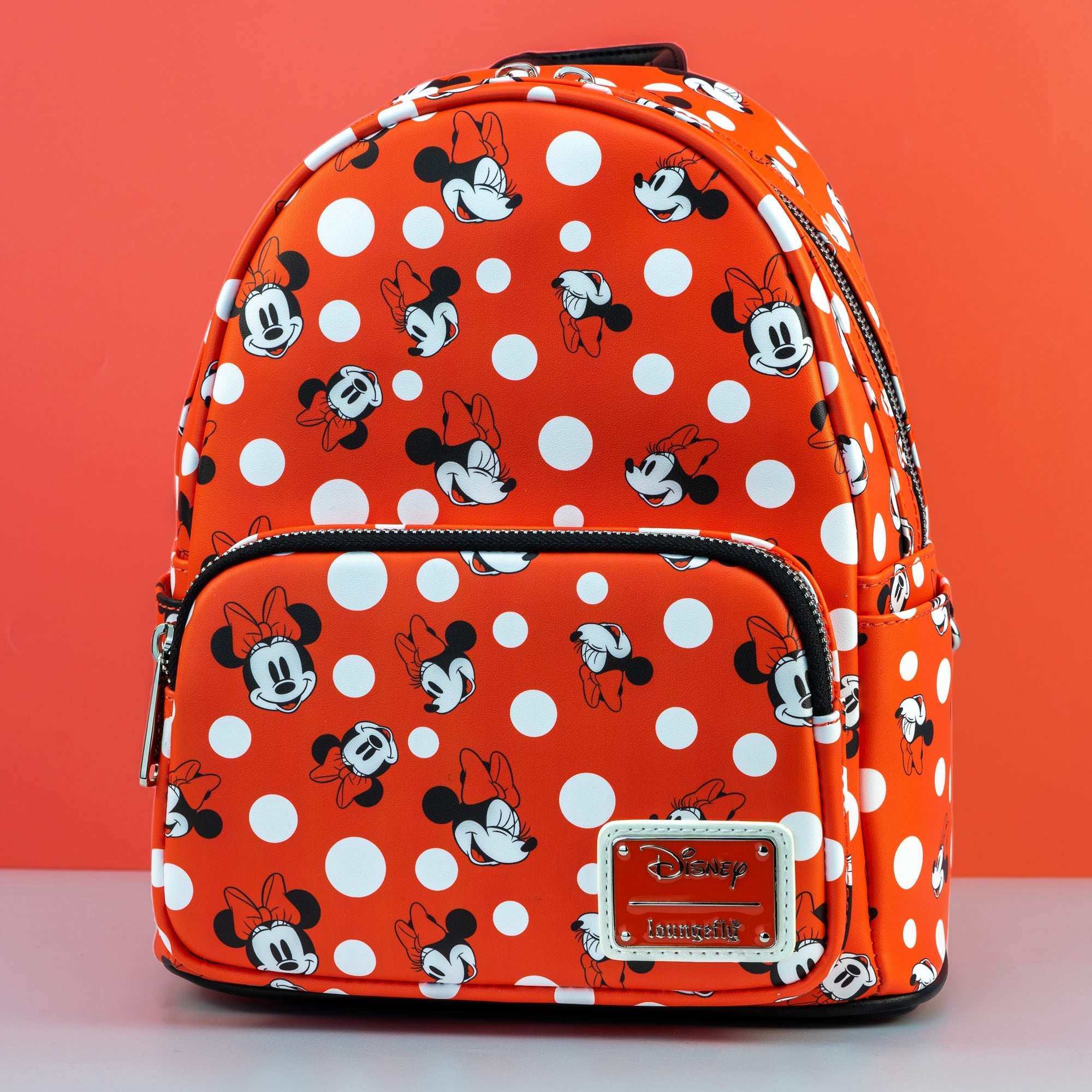 Loungefly x Disney Minnie Mouse Red Polka Dot AOP Mini Backpack - GeekCore