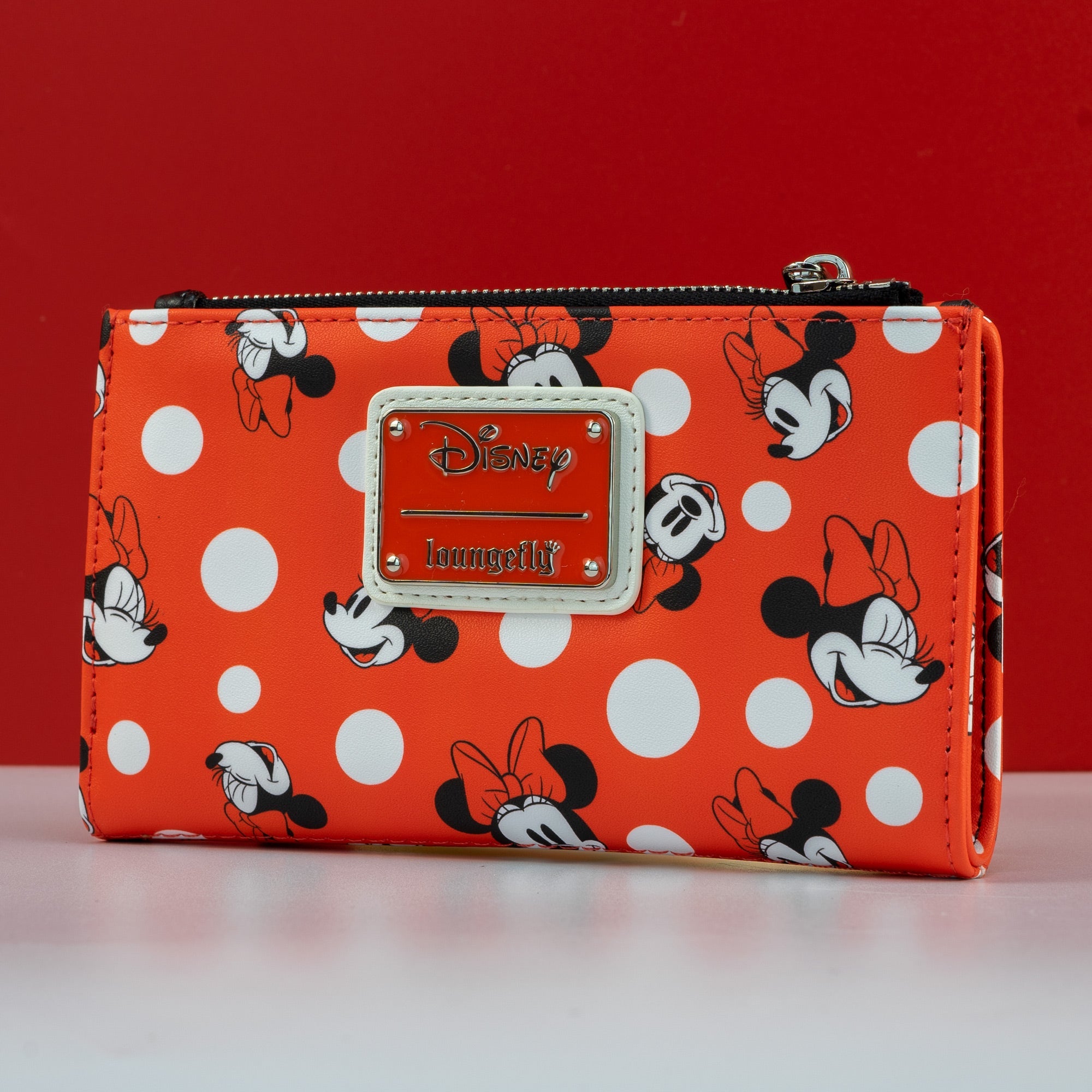 Loungefly x Disney Minnie Mouse Red Polka Dot AOP Purse - GeekCore