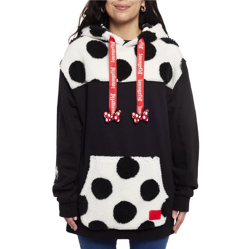 Loungefly x Disney Minnie Mouse Rocks The Dots Unisex Hoodie - GeekCore