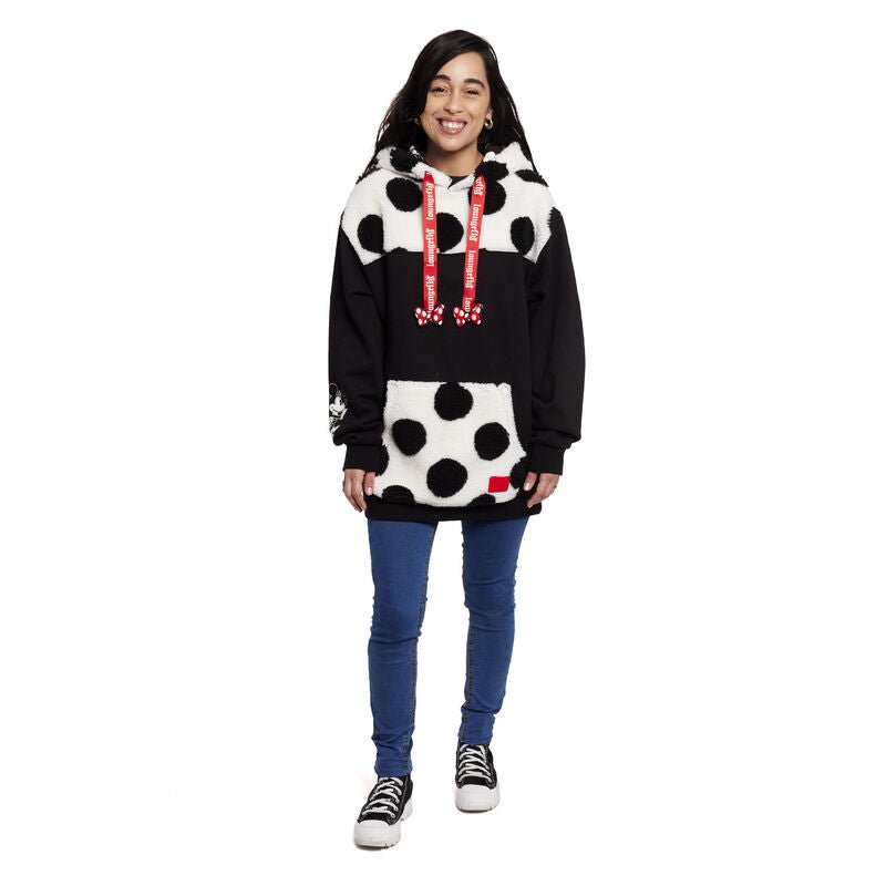 Loungefly x Disney Minnie Mouse Rocks The Dots Unisex Hoodie - GeekCore