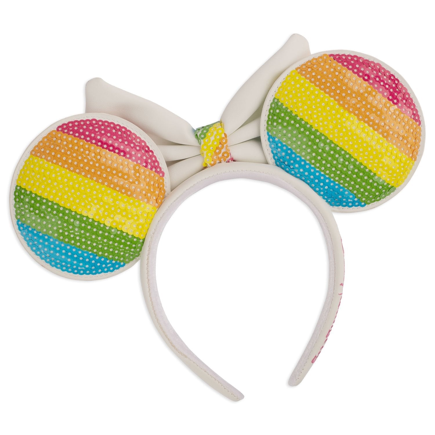 Loungefly x Disney Minnie Mouse Sequin Rainbow Headband - GeekCore