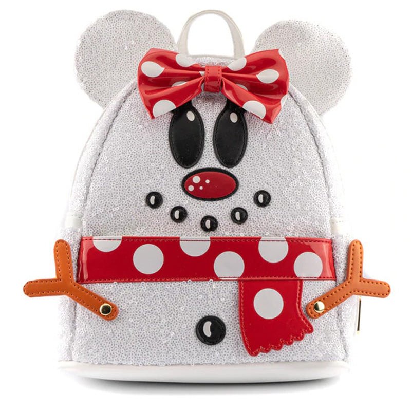 Loungefly x Disney Minnie Mouse Snowman Cosplay Mini Backpack - GeekCore
