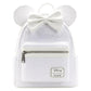 Loungefly x Disney Minnie Mouse White Sequin Wedding Mini Backpack - GeekCore