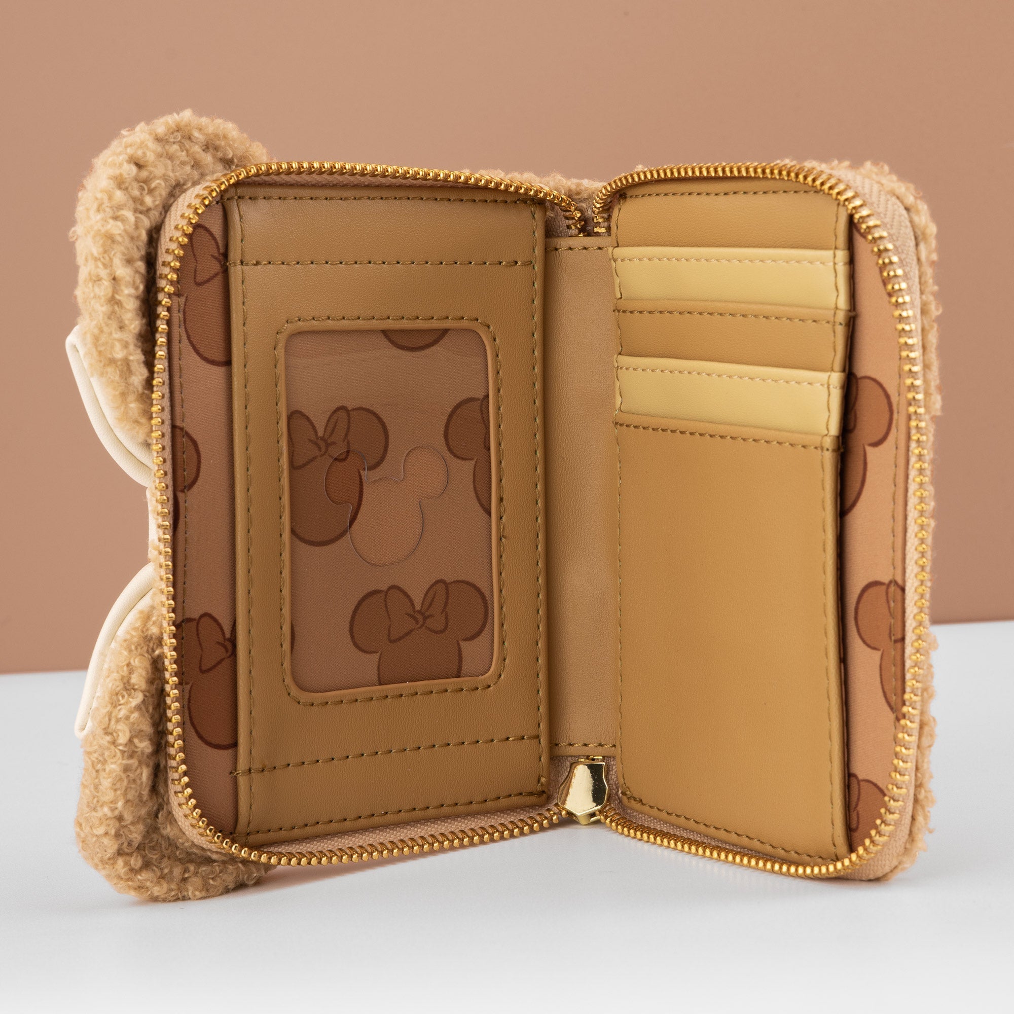 Loungefly x Disney Minnie Mouse Wool Sherpa Cosplay Wallet - GeekCore