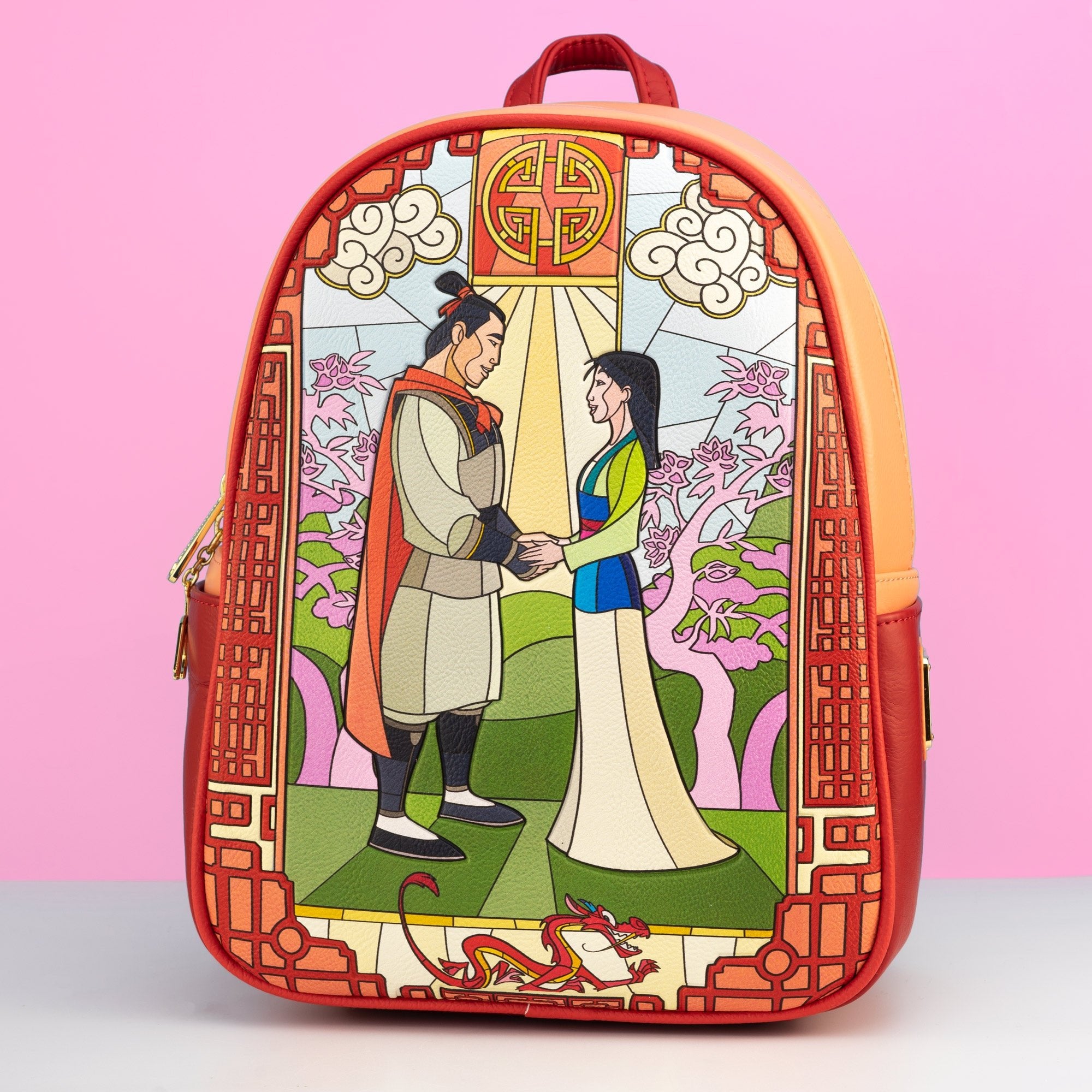Loungefly x Disney Mulan Stained Glass Mini Backpack - GeekCore